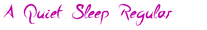 A Quiet Sleep Regular